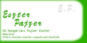 eszter pajzer business card